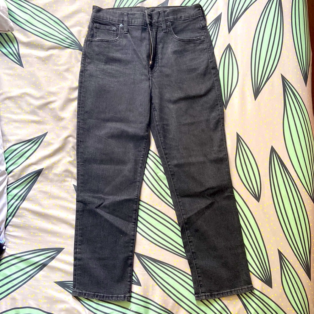 Madewell Women's High Rise Jeans in Dark Gray